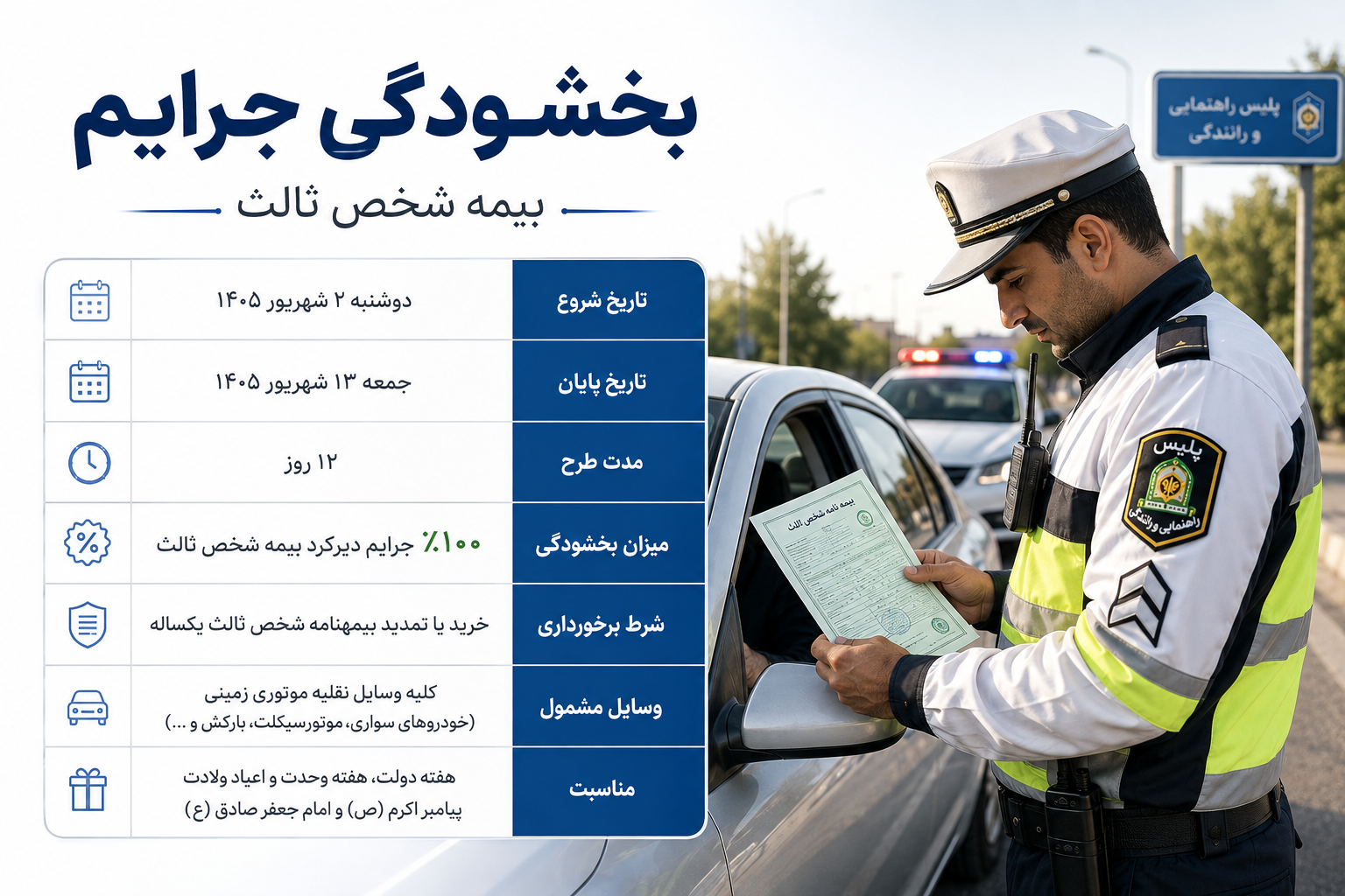 بخشودگی جرایم بیمه شخص ثالث 1405؛ فرصتی استثنایی برای رانندگان