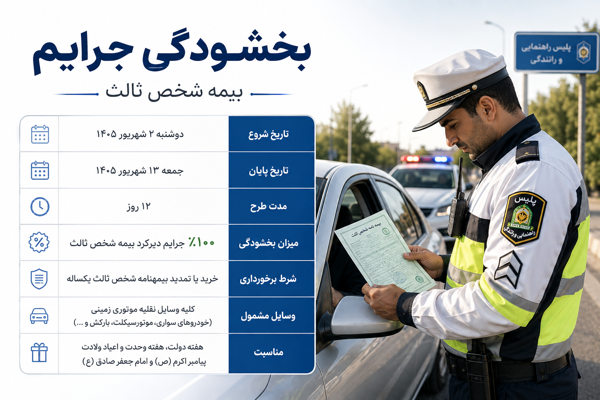 بخشودگی جرایم بیمه شخص ثالث 1405؛ فرصتی استثنایی برای رانندگان